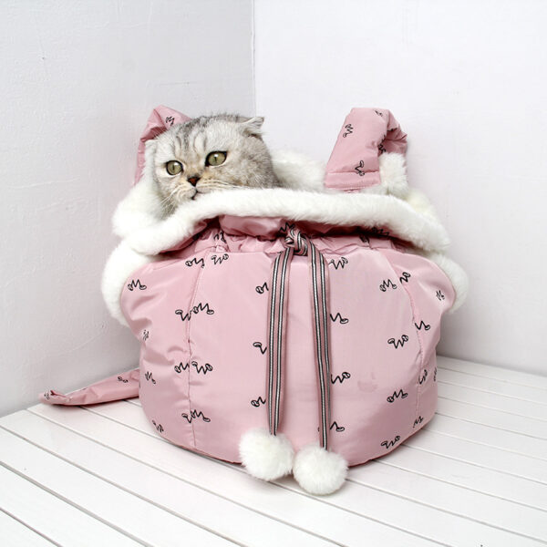 Pets Carrier Backpack Outdoor and Travel Use in Winter - Image 5