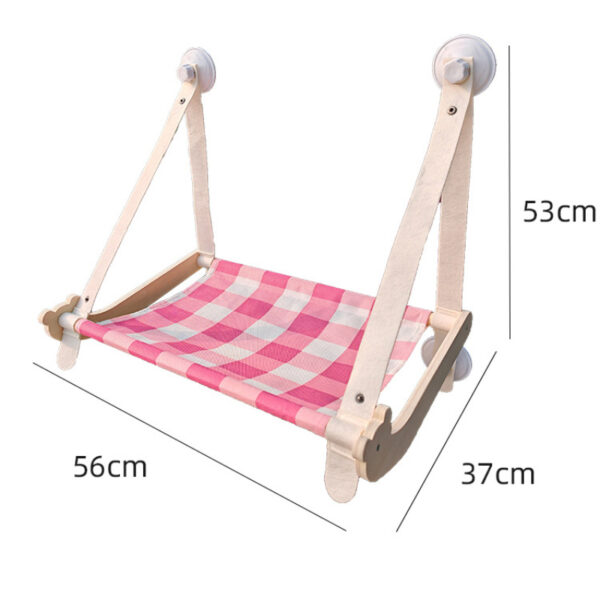Durable Wooden Cats Hammock Pet Mat Comfortable Sun Seat Cats Beds Cat Climbing Frame Pets Accessories Cat Window Hammock Mats - Image 6